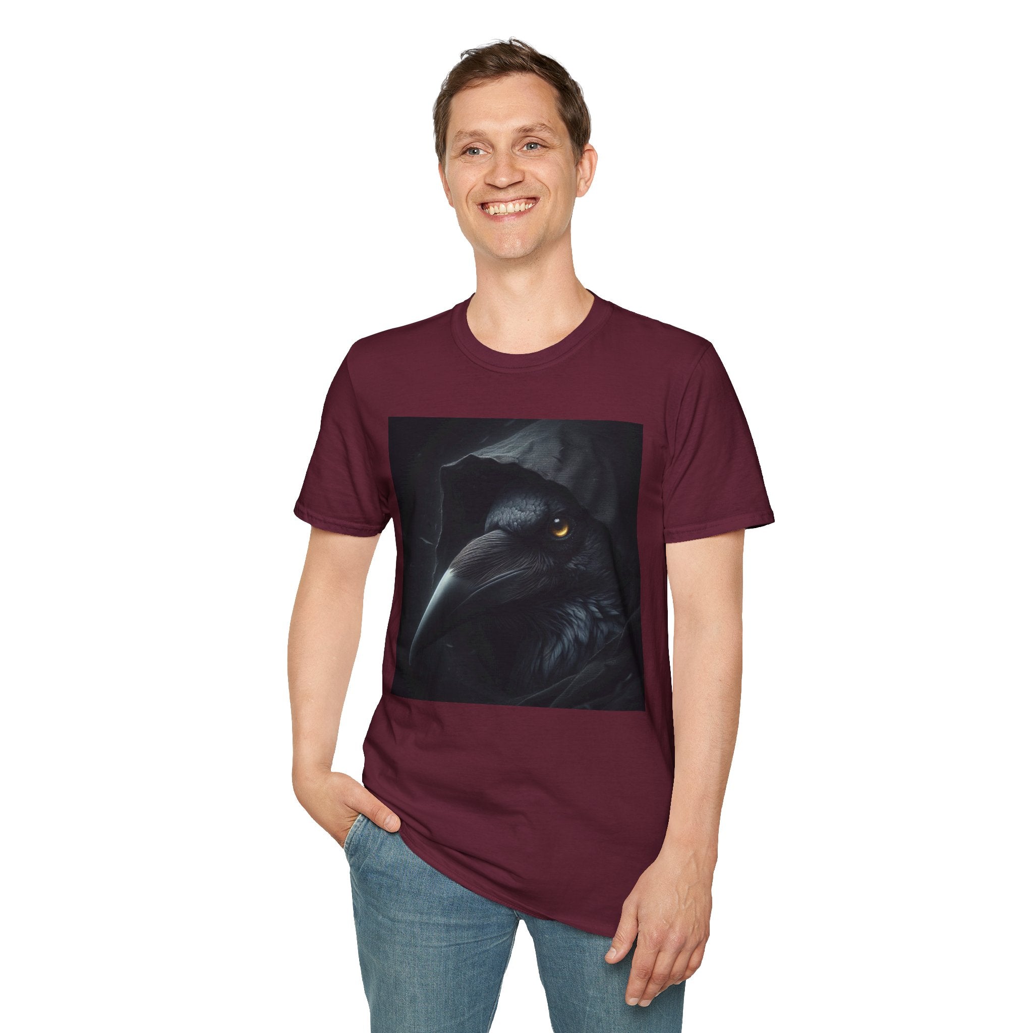 Mystical Crow in Hood T-Shirt
