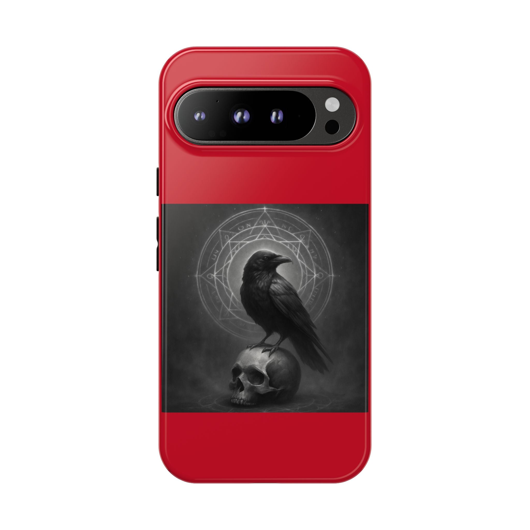 Occult Raven Sigil & Skull Art Cases