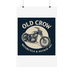 Old Crow Rolled Poster, Retro Wall Decor