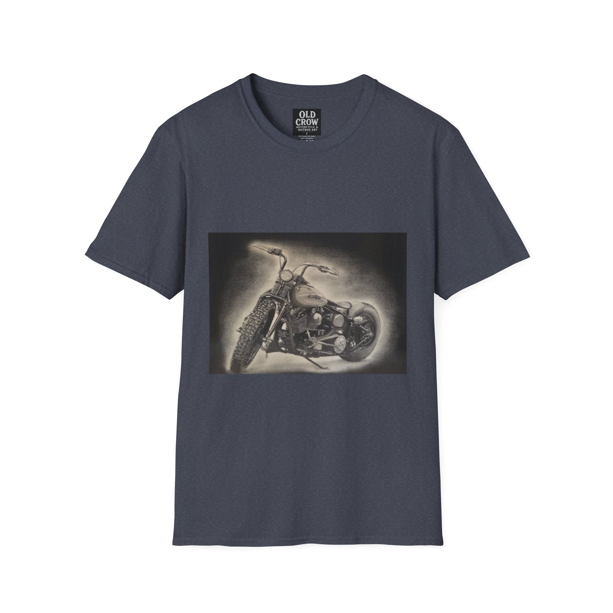 Custom Bobber Bike Canvas T-Shirt
