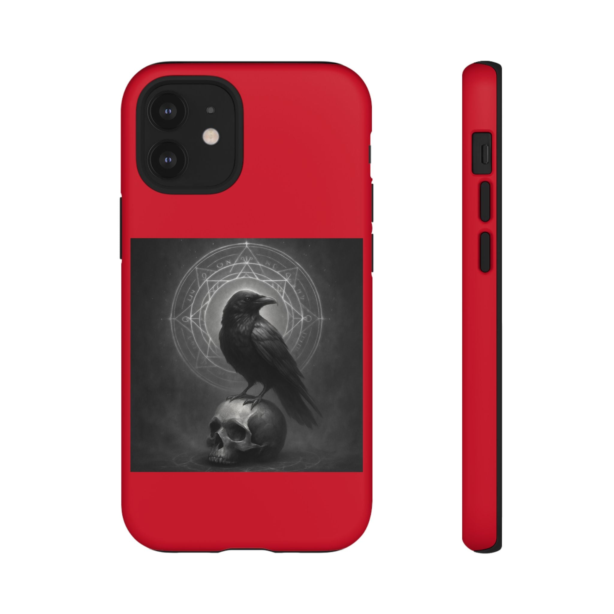 Occult Raven Sigil & Skull Art Cases