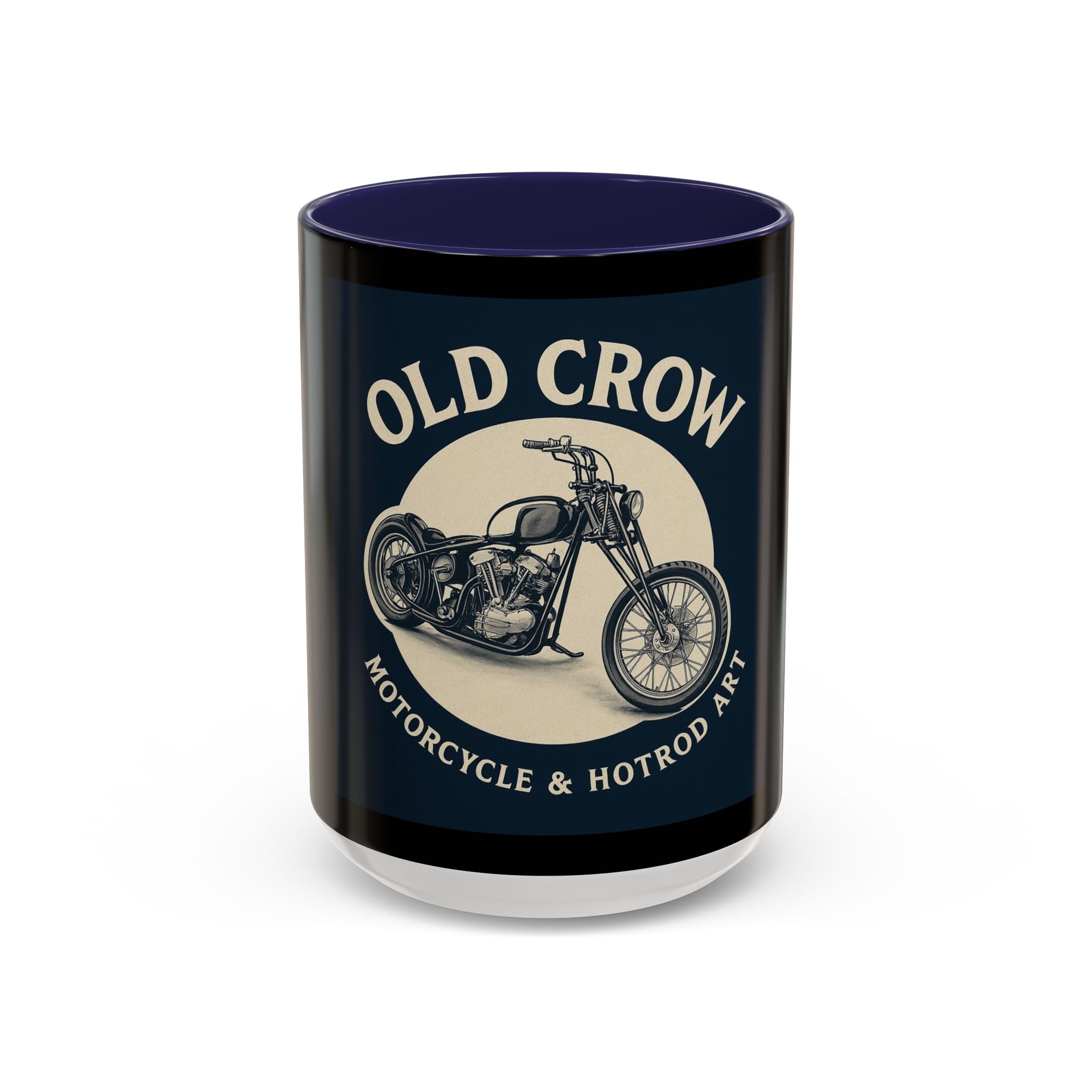 4 Old Crow Motorcycle Art Coffee Mug