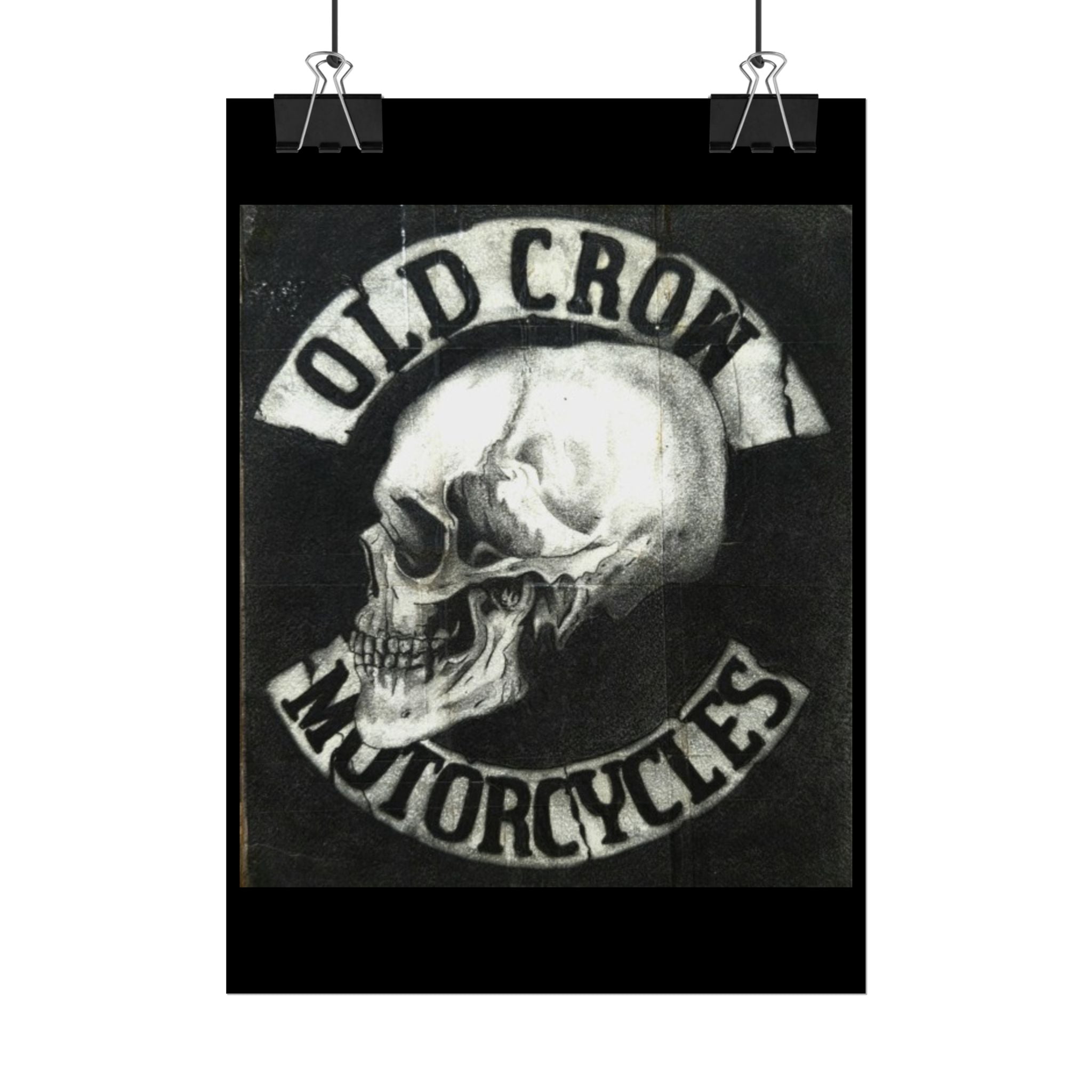 Vintage Motorcycle Skull Rolled Posters