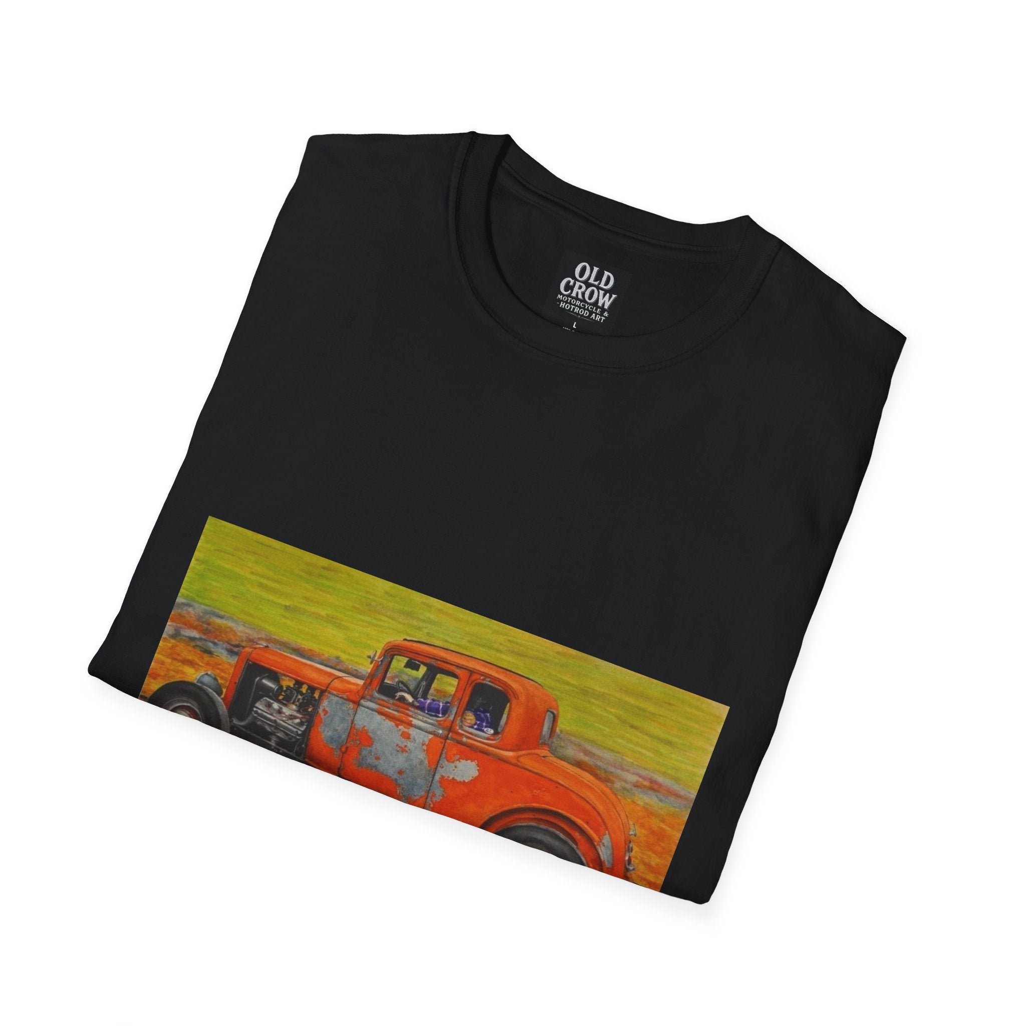 Vintage Hotrod in Motion Softstyle T-Shirt, " Book'n"