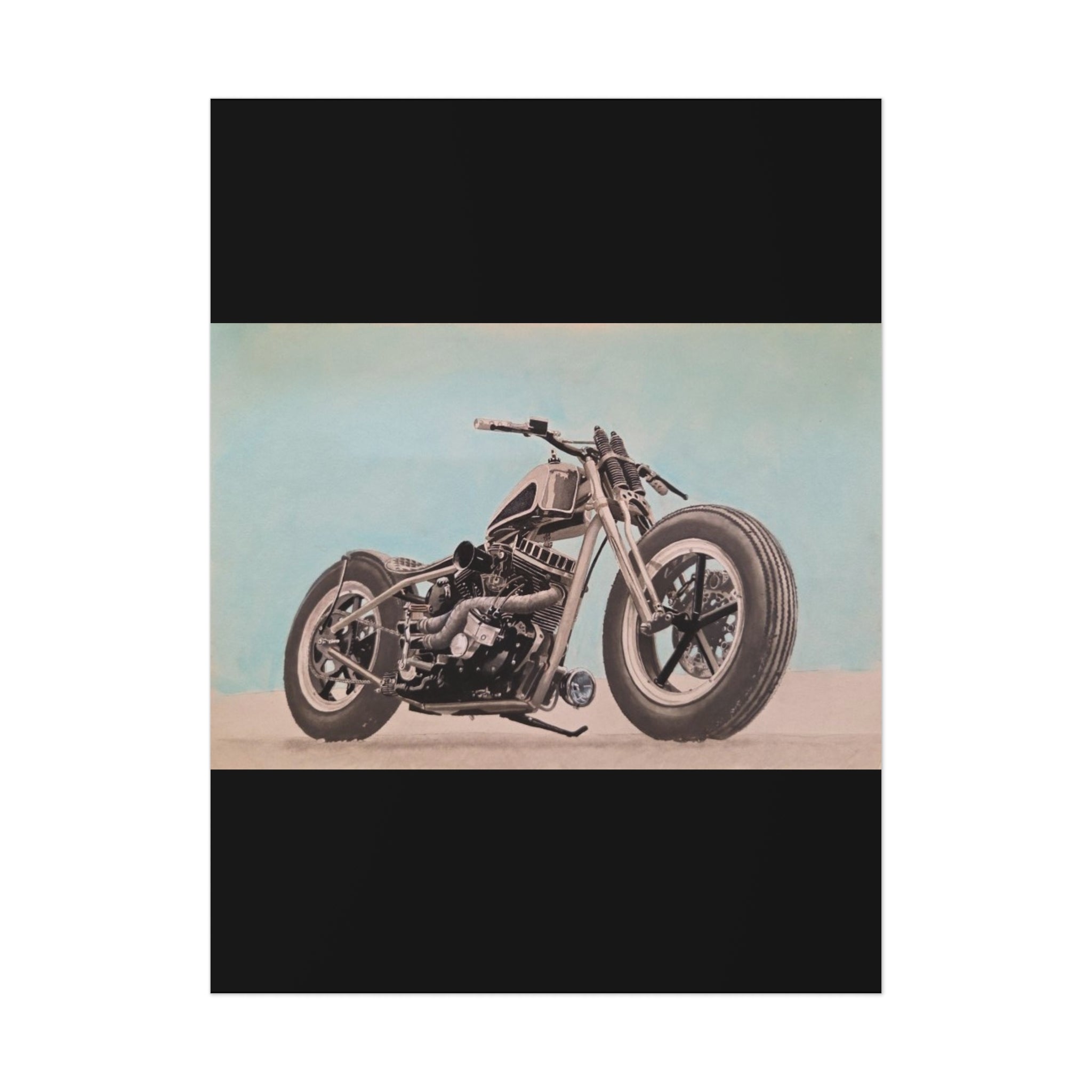Chopper Soul, Open Sky Motorcycle Art Print