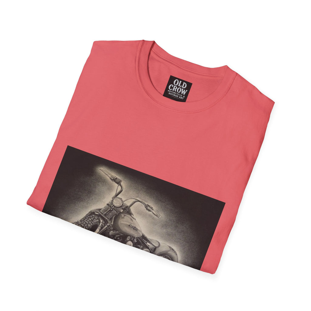 Custom Bobber Bike Canvas T-Shirt