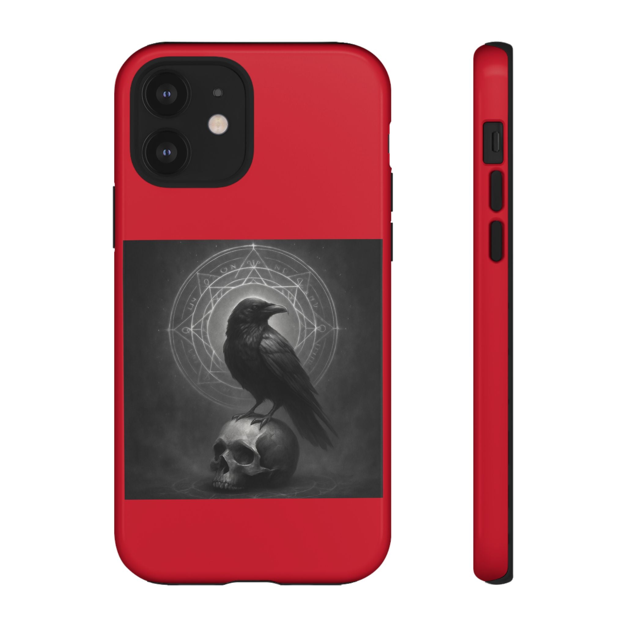Occult Raven Sigil & Skull Art Cases