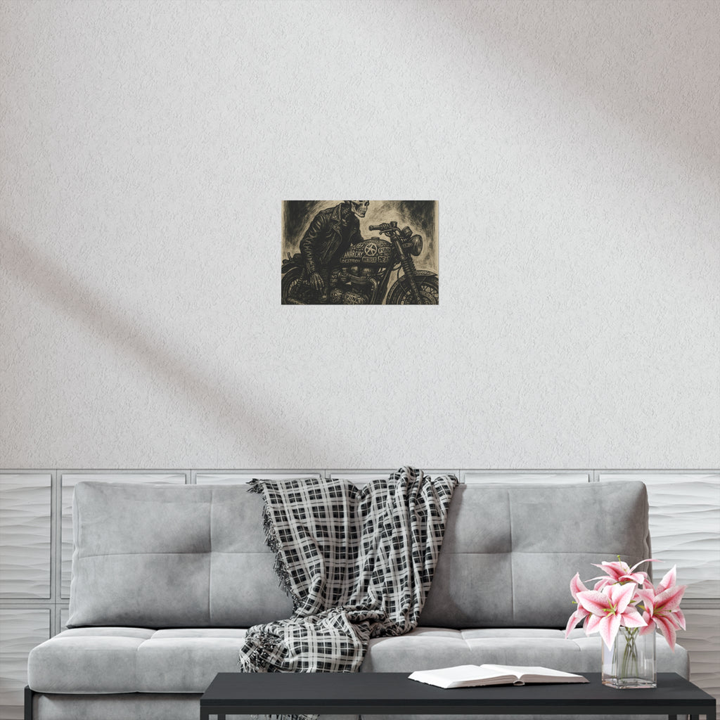 Edgy Motorcycle Art Print