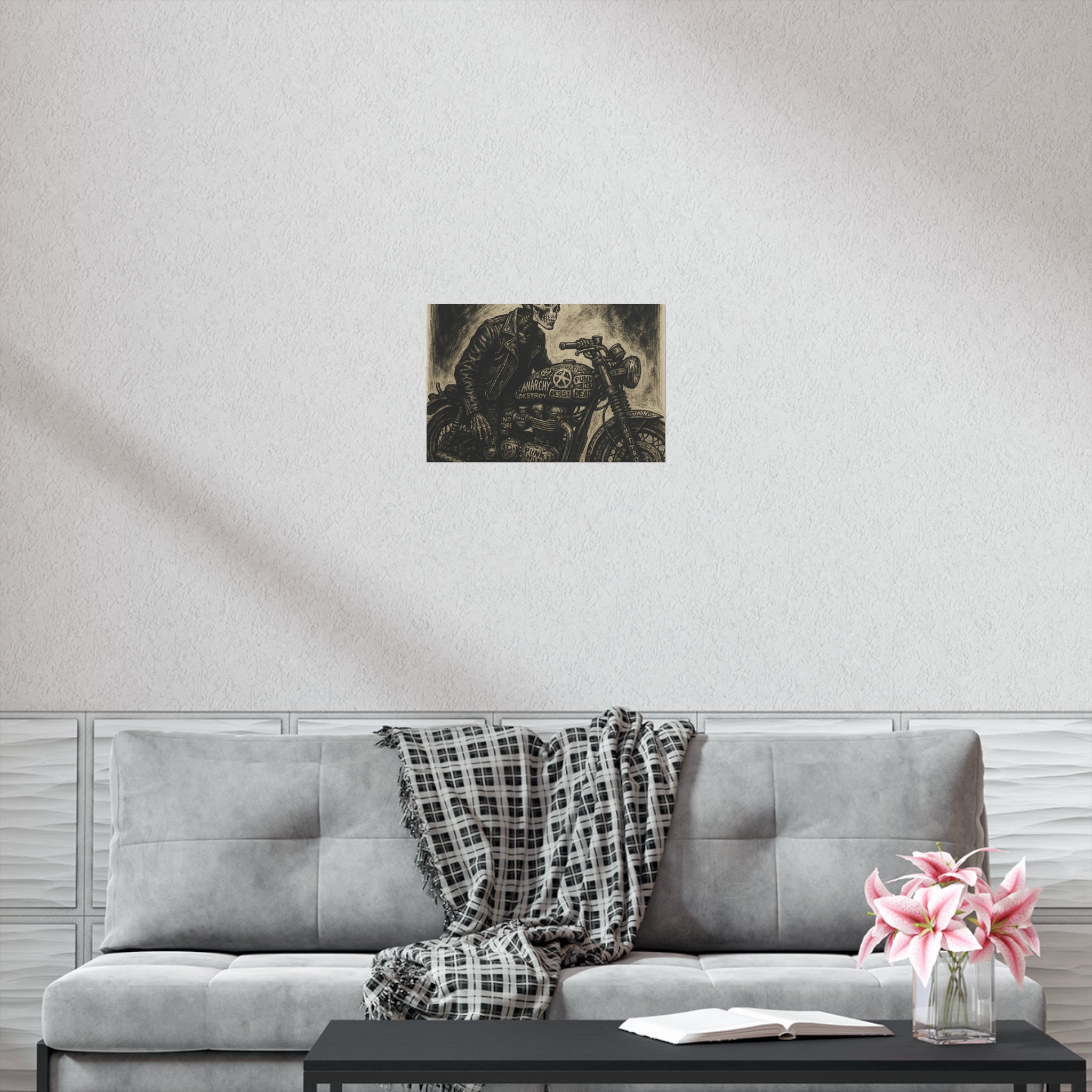 Edgy Motorcycle Art Print
