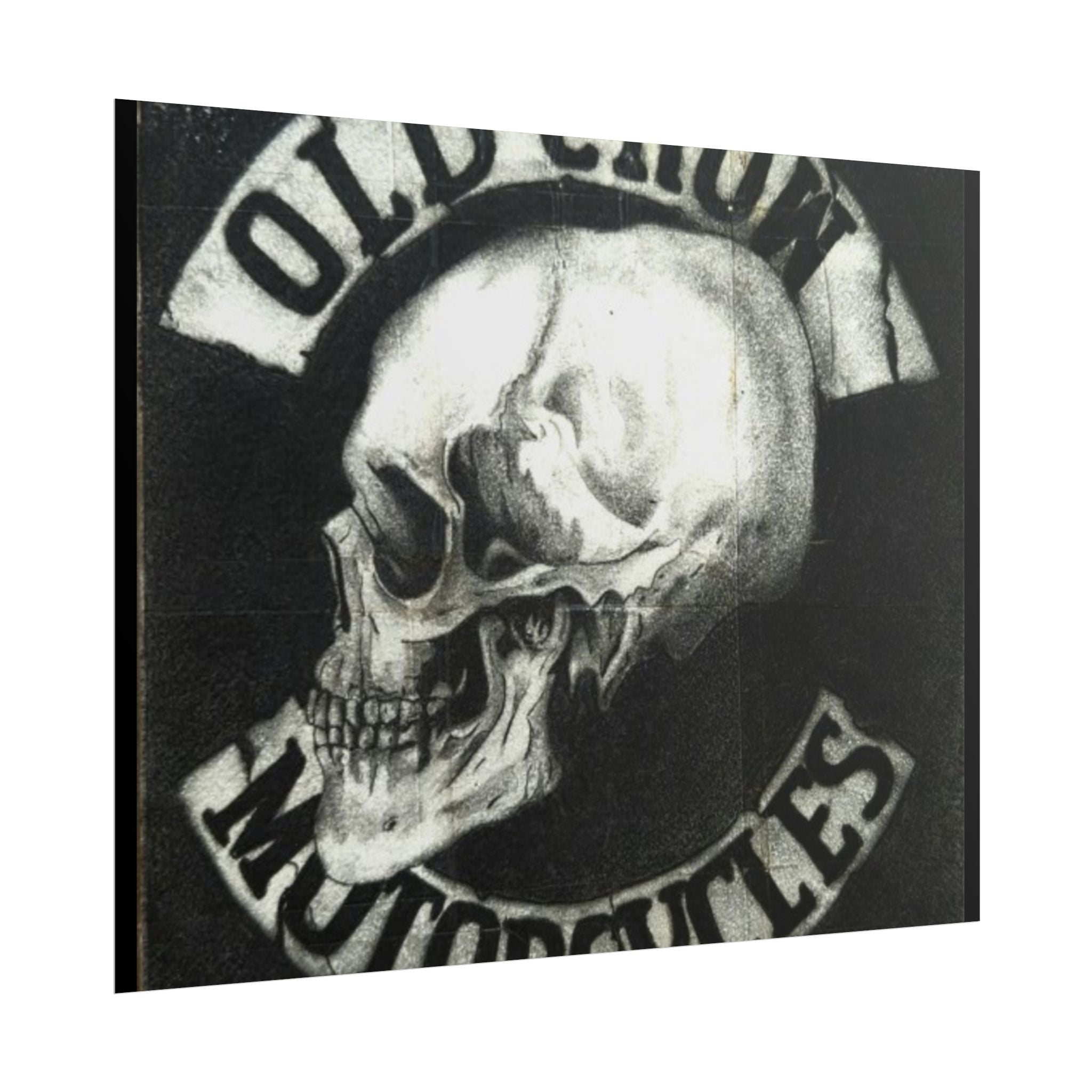Vintage Motorcycle Skull Rolled Posters