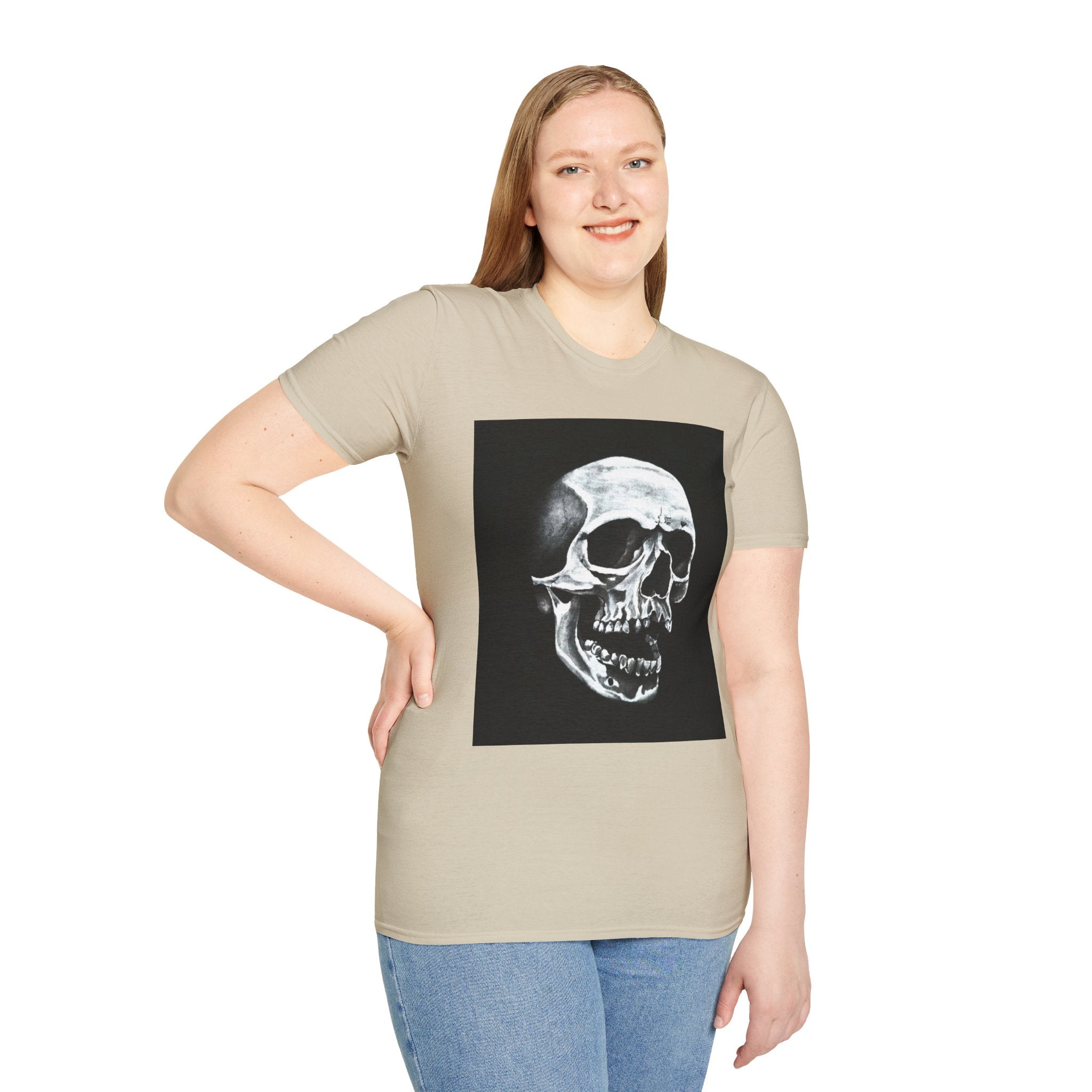 Skull of Shadows Softstyle T-Shirt, classic skull