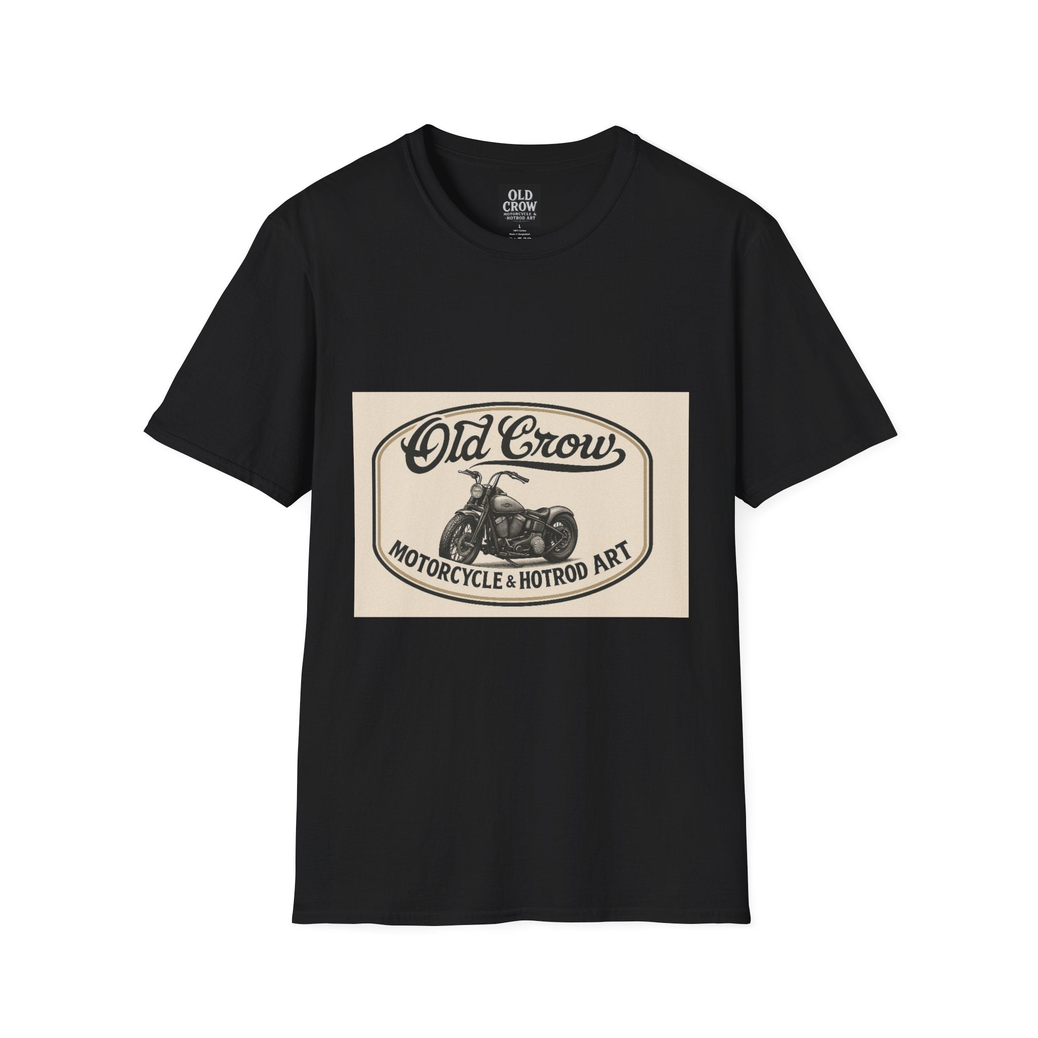 Retro Biker Life Old Crow Shop Sign T-Shirt