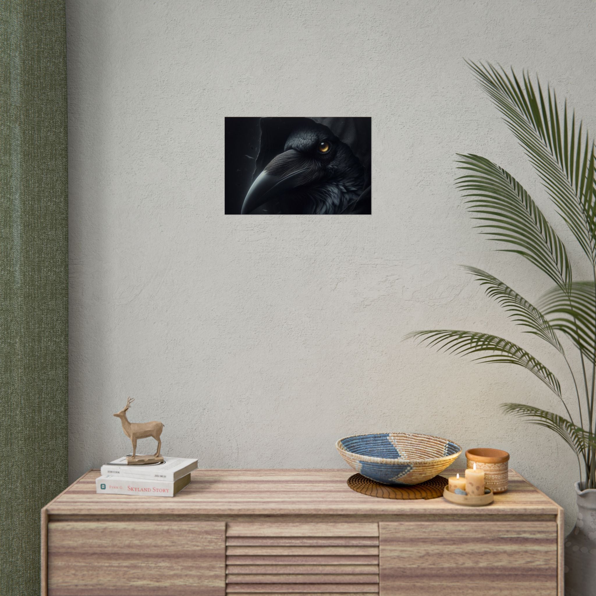 Dark Raven Hooded Rolled Poster