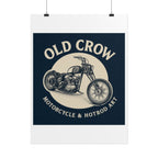 Old Crow Rolled Poster, Retro Wall Decor