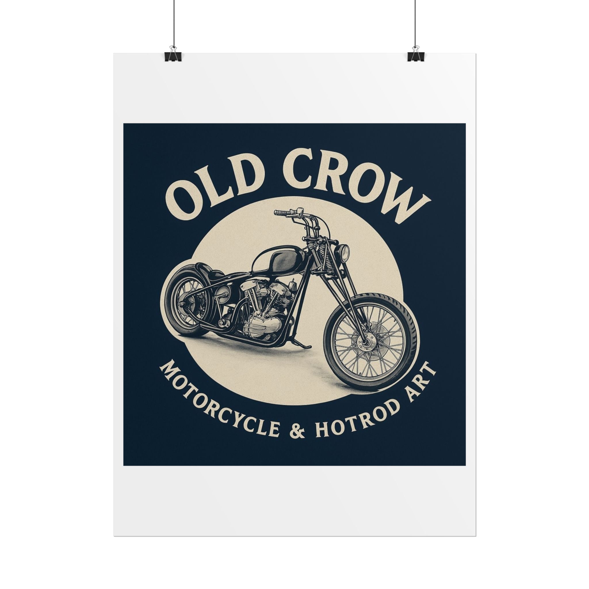 Old Crow Rolled Poster, Retro Wall Decor