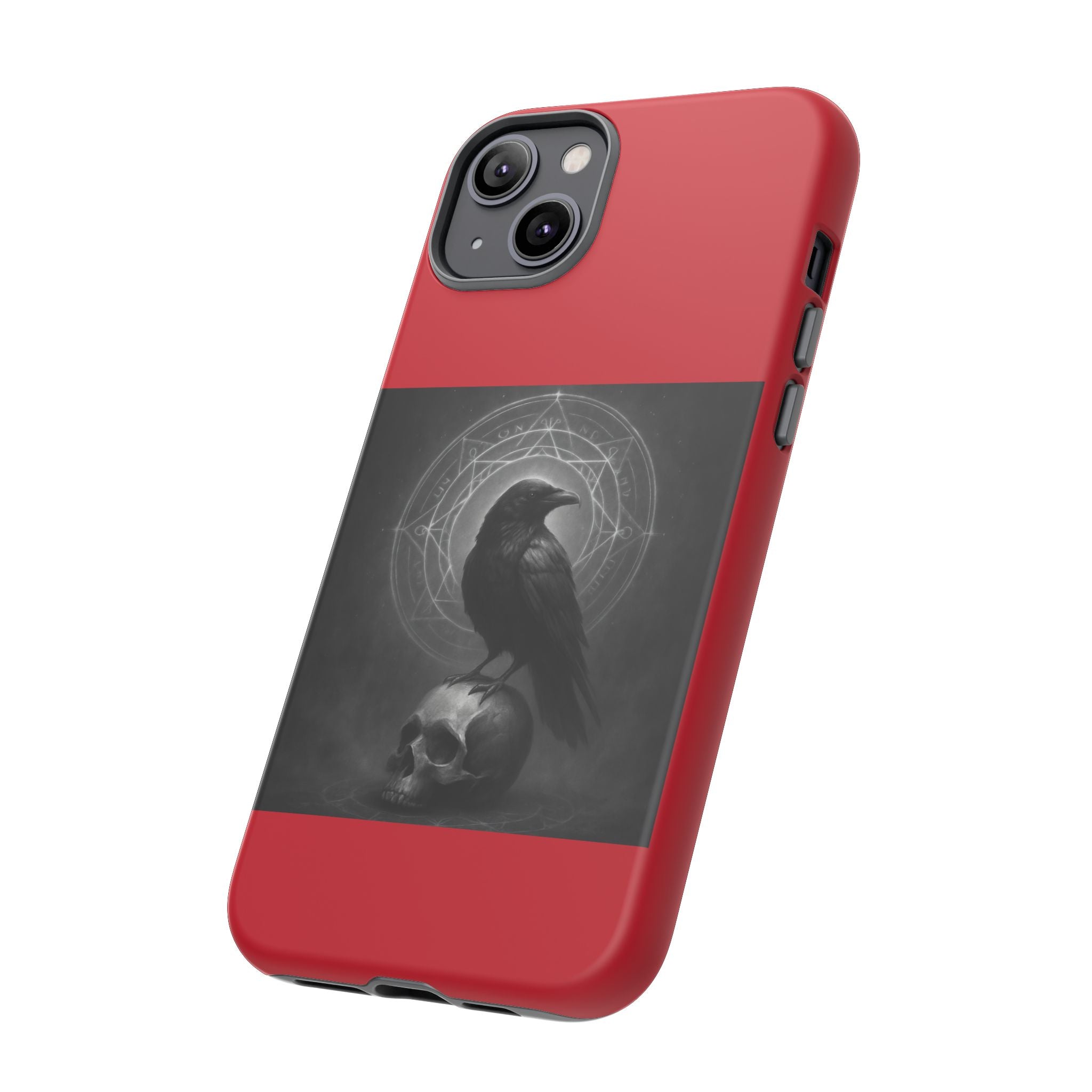 Occult Raven Sigil & Skull Art Cases
