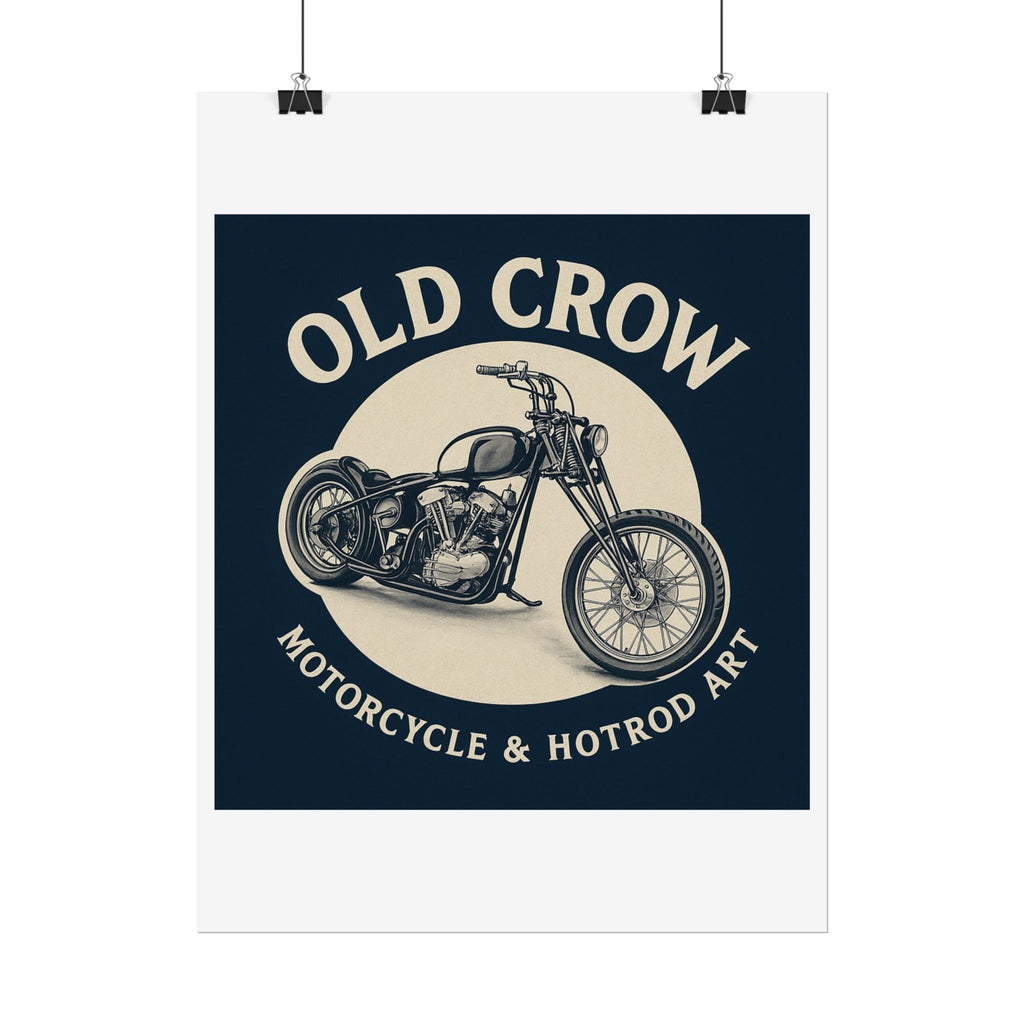 Old Crow Rolled Poster, Retro Wall Decor