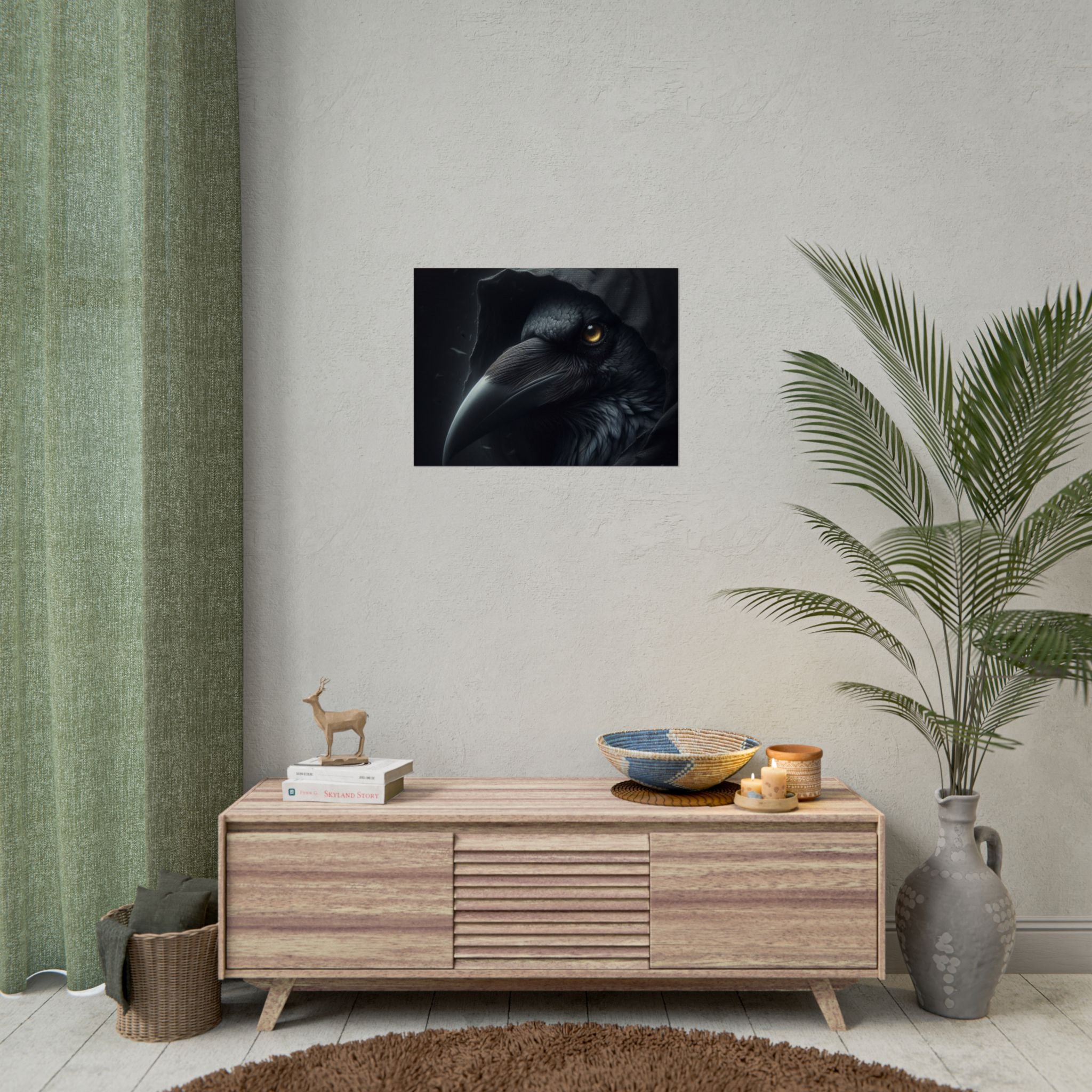 Dark Raven Hooded Rolled Poster