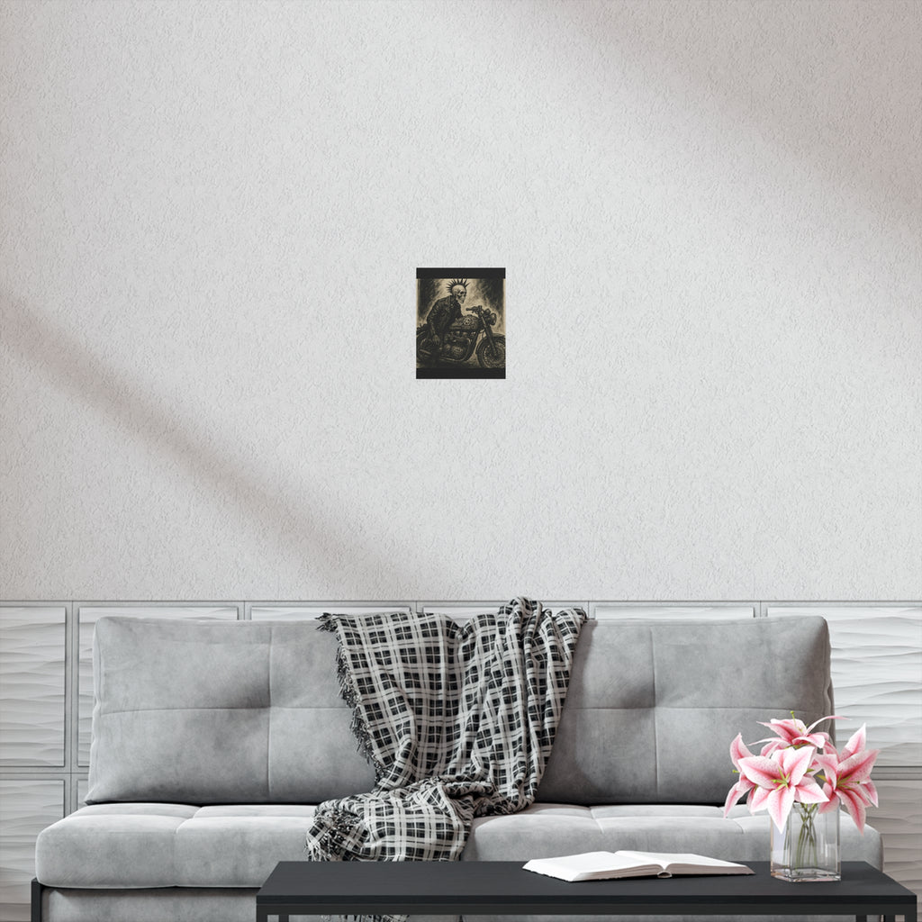 Edgy Motorcycle Art Print