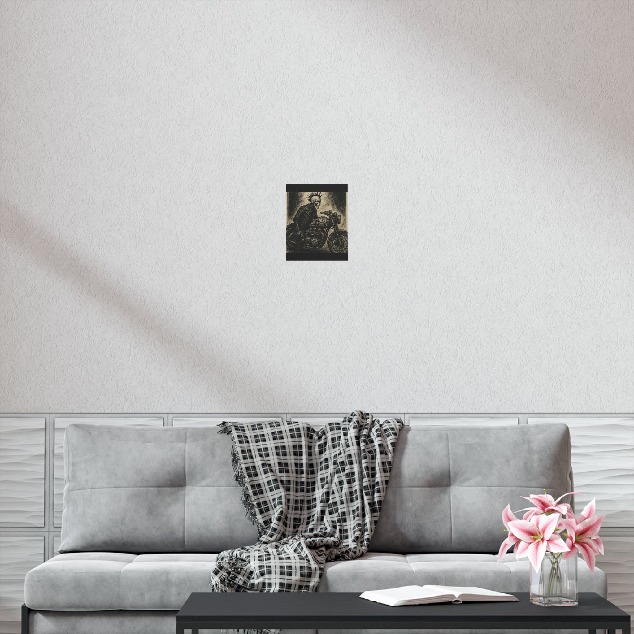 Edgy Motorcycle Art Print