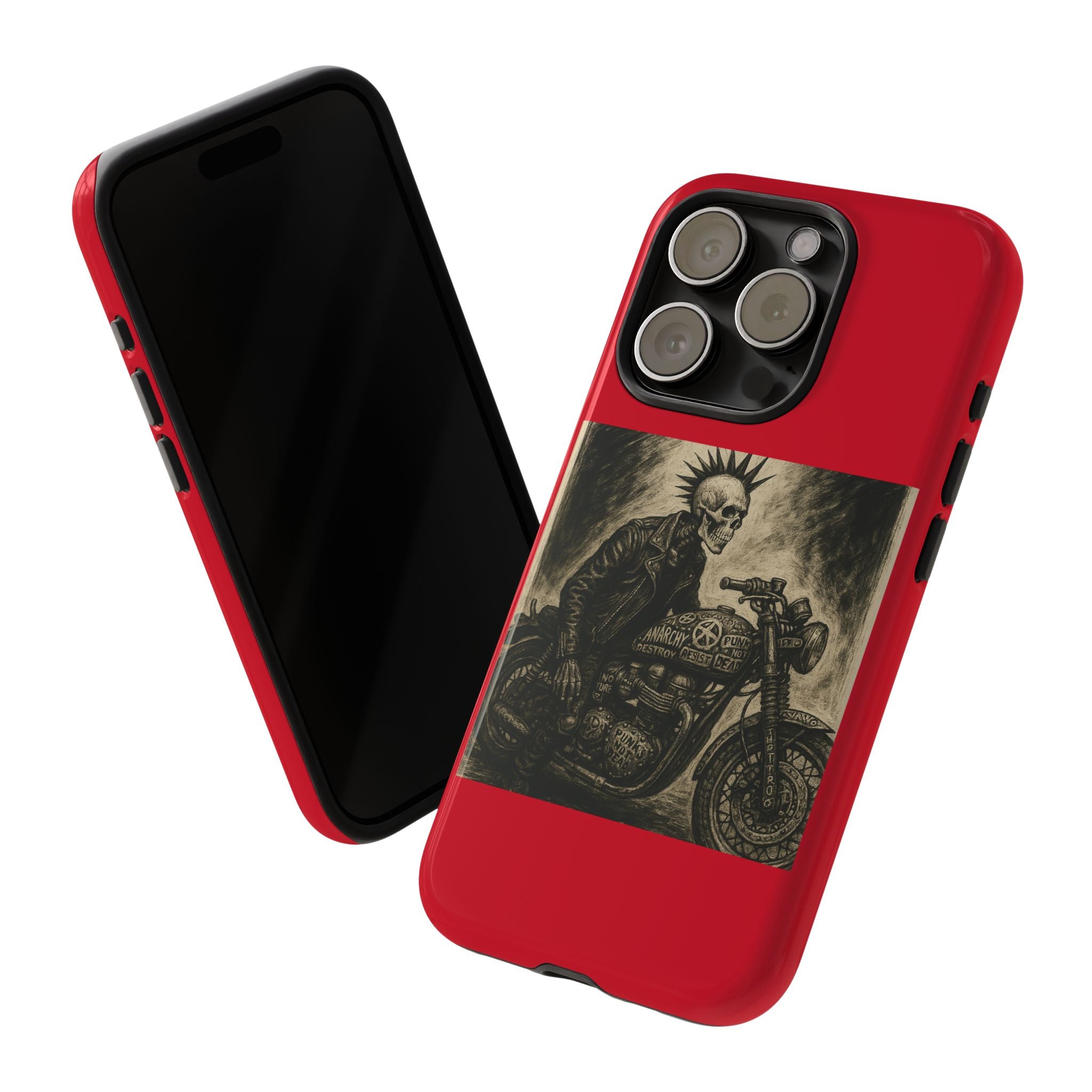 Gothic Punk Biker Skeleton Cases