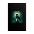 Mystical Raven Art Poster | Dark Aesthetic Wall Decor for Home