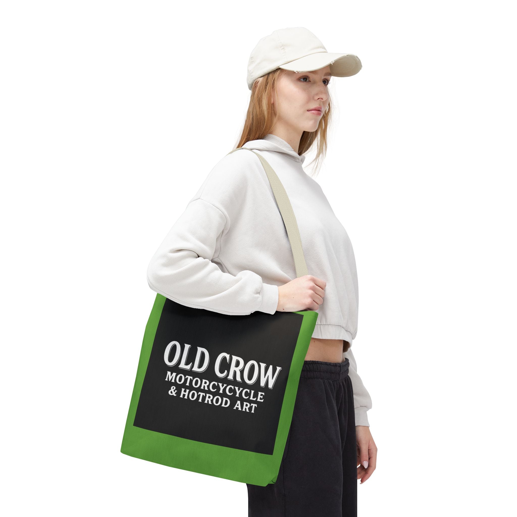 Old Crow Motorcycle & Hotrod Tote Bag