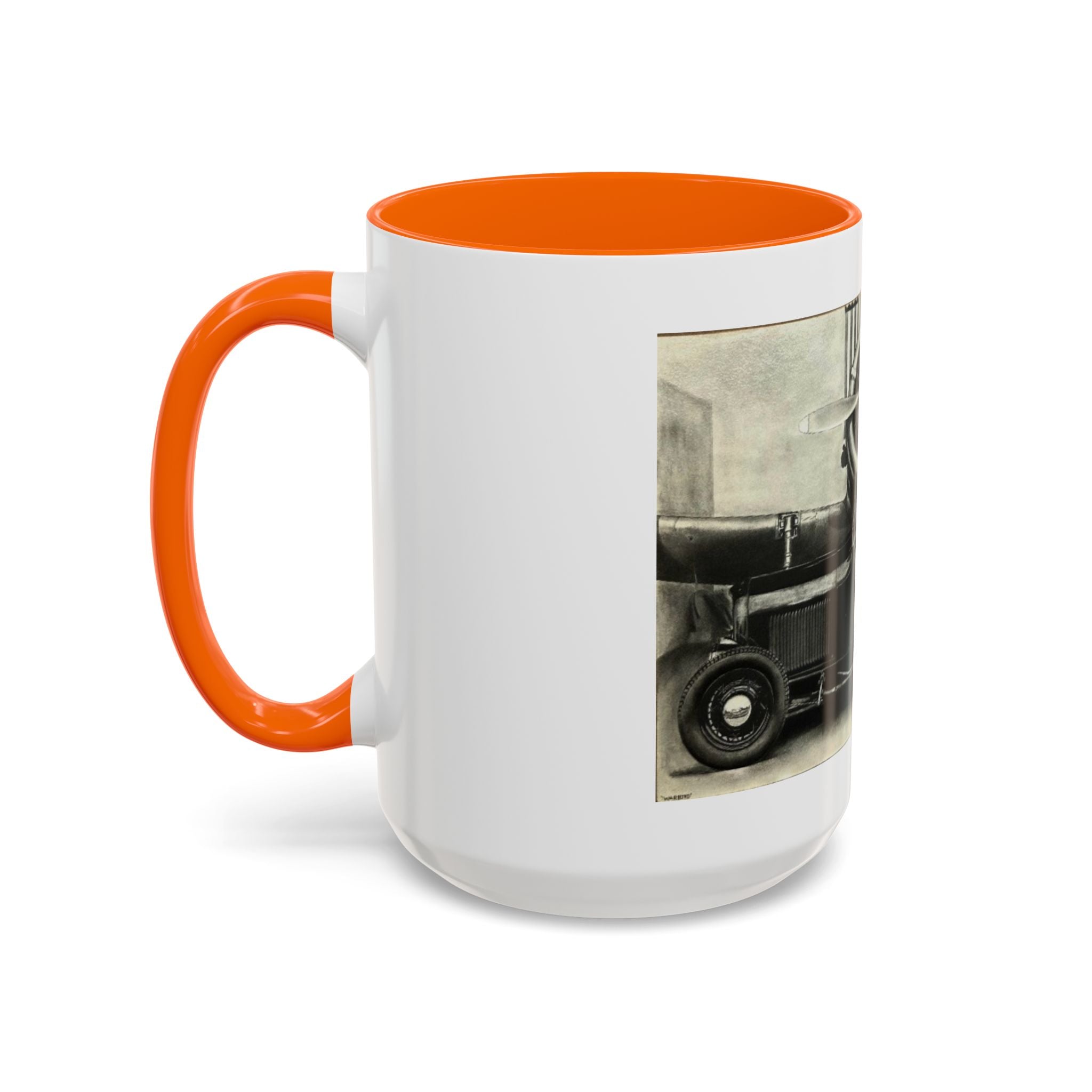 Vintage Airplane Accent Coffee Mug