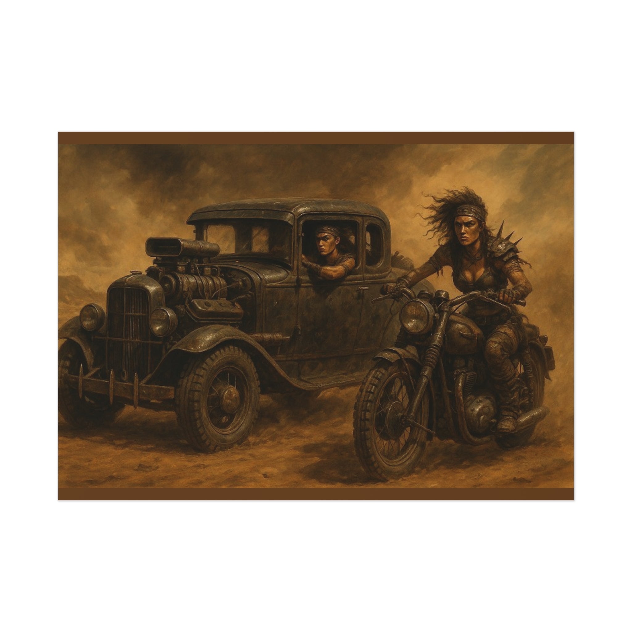 Full Throttle Fury Art Print, Uncoated Poster for Home Decor