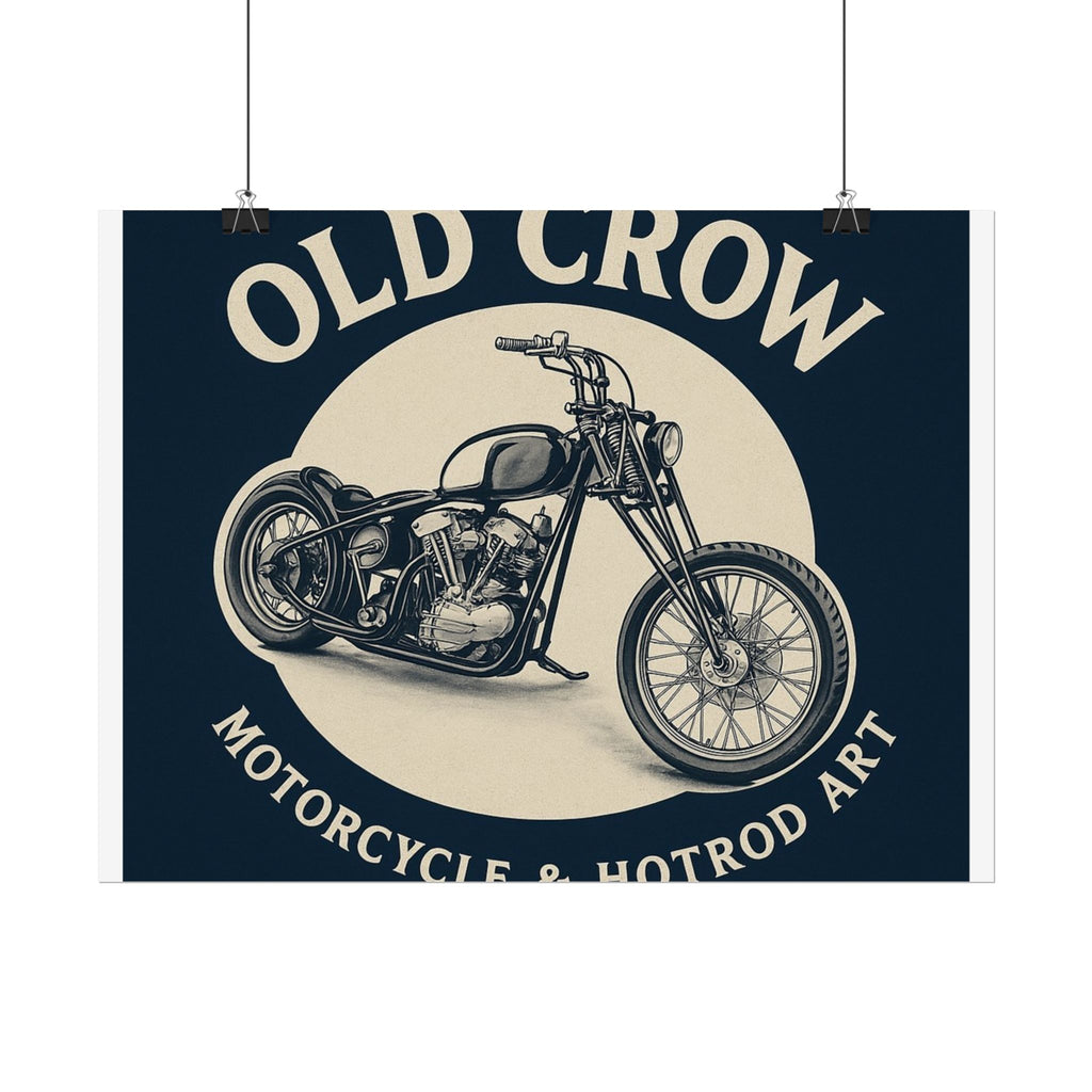 Old Crow Rolled Poster, Retro Wall Decor