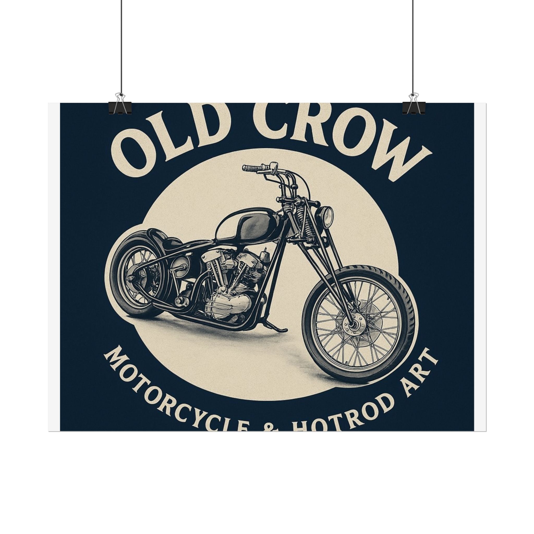 Old Crow Rolled Poster, Retro Wall Decor