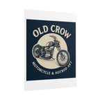 Old Crow Rolled Poster, Retro Wall Decor