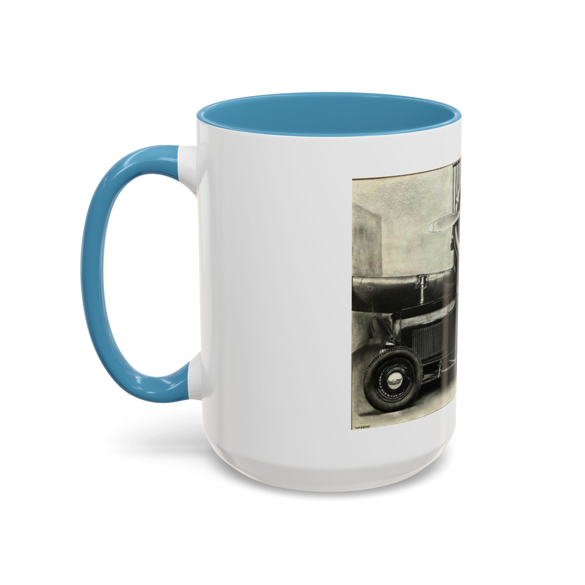 Vintage Airplane Accent Coffee Mug