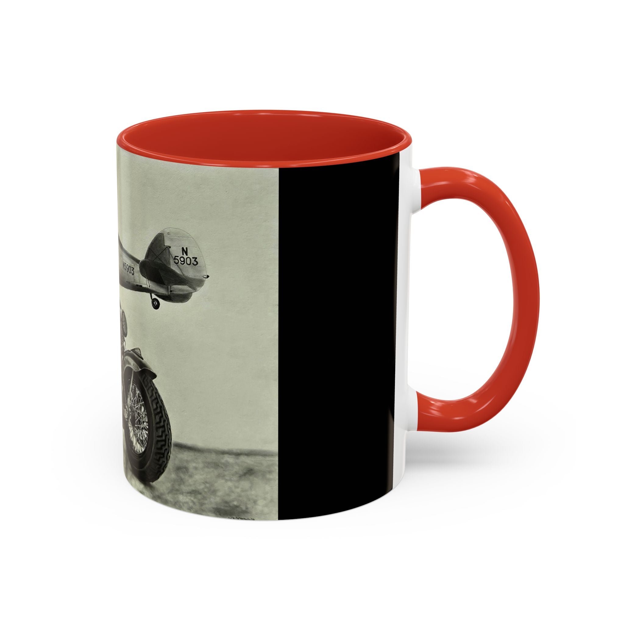 17 Retro Motorcycle & Airplane Coffee Mug