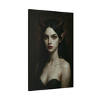 Gothic Art Canvas Print, Demon Aesthetic Home Decor, Dark Fantasy Wall Art, Witchy Room Decoration, Unique Gift for Halloween, Edgy Art