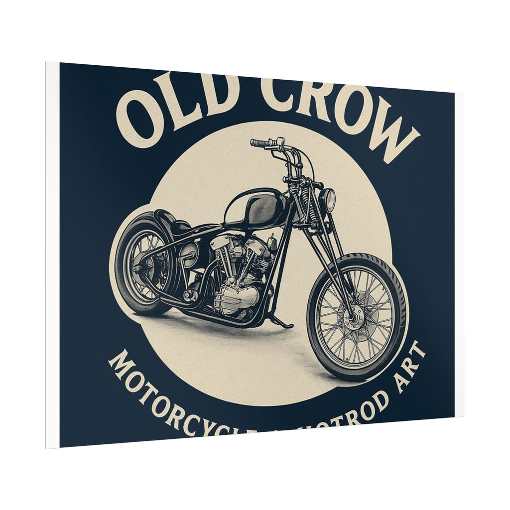 Old Crow Rolled Poster, Retro Wall Decor