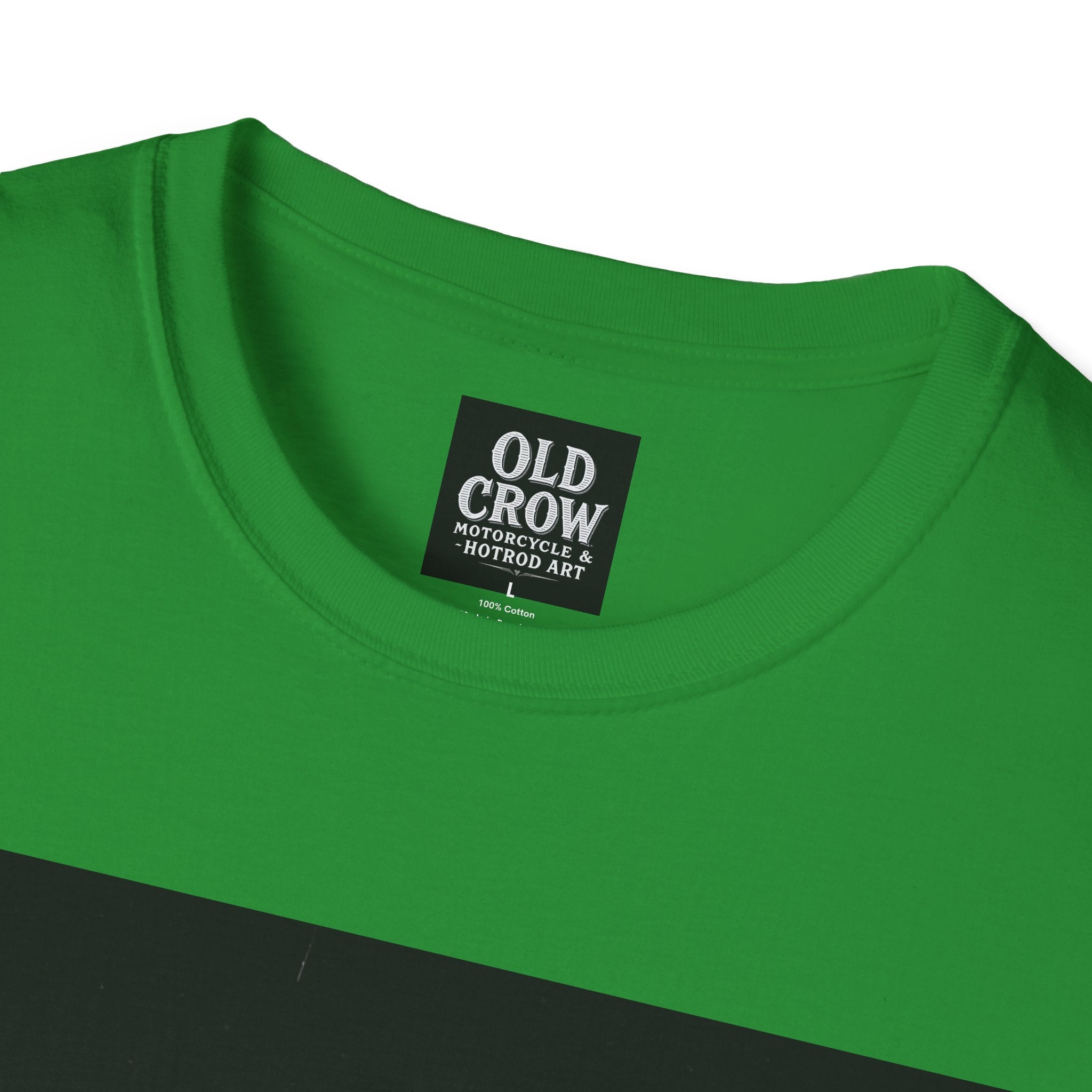 Old Crow Motorcycle & Hotrod Art  T-Shirt