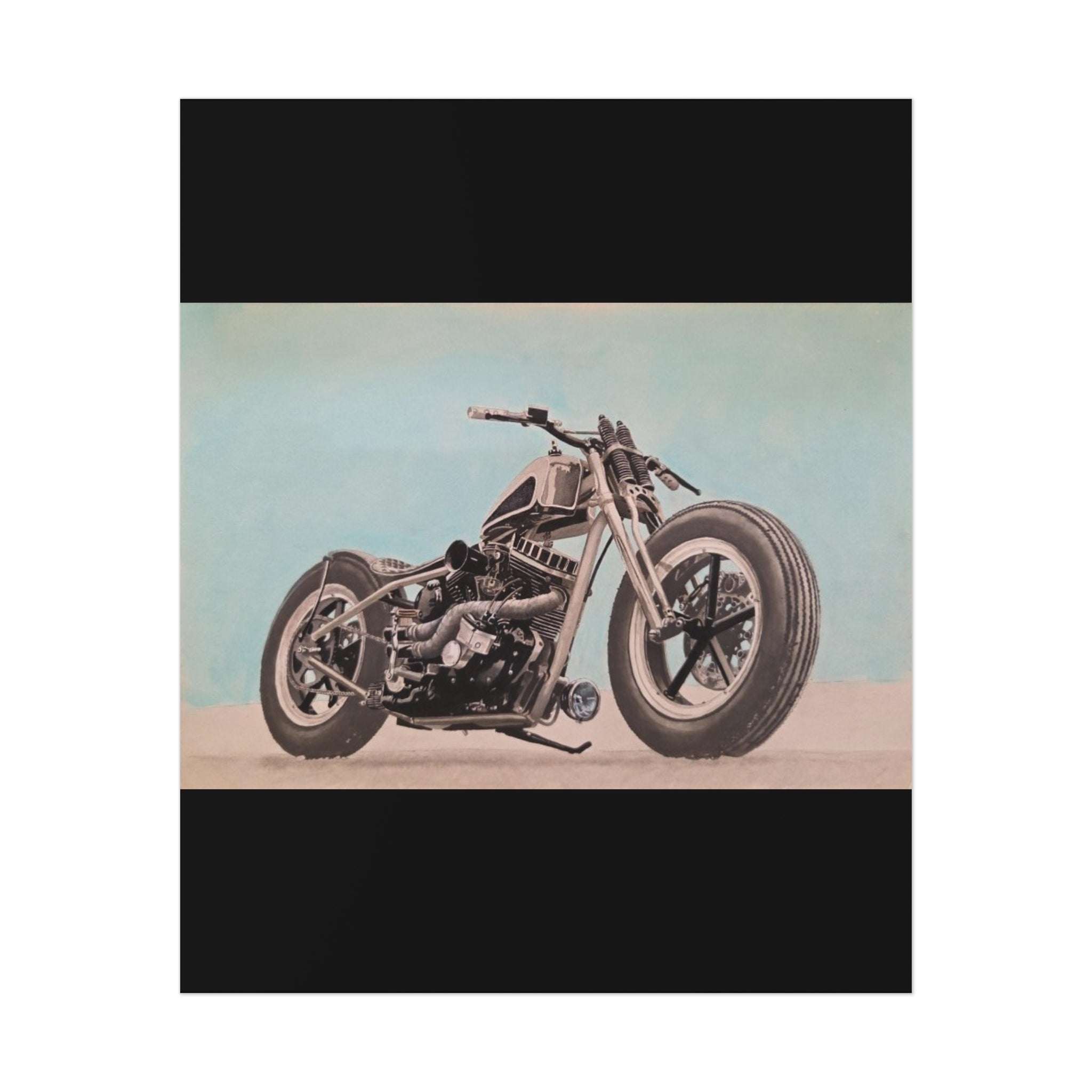 Chopper Soul, Open Sky Motorcycle Art Print