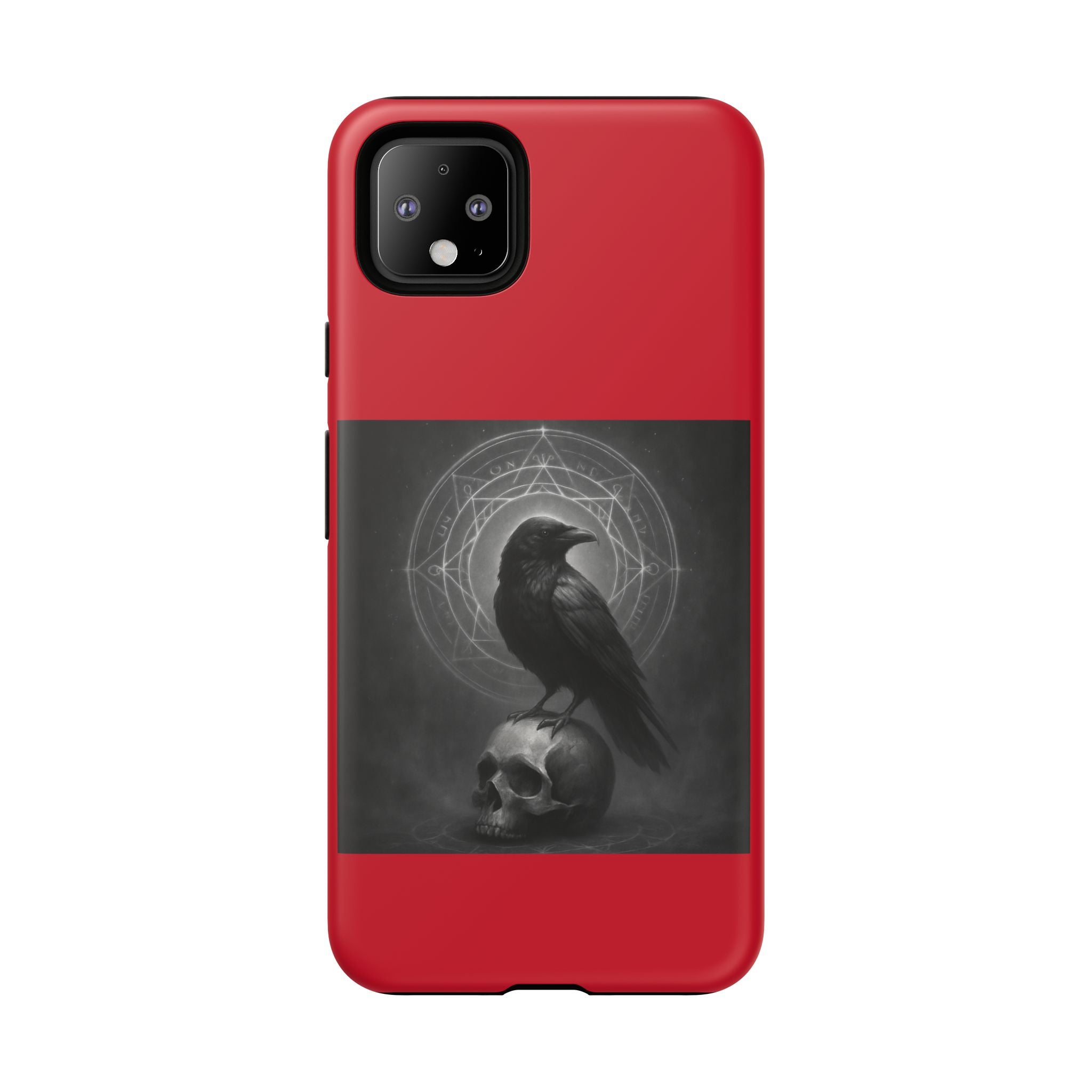 Occult Raven Sigil & Skull Art Cases
