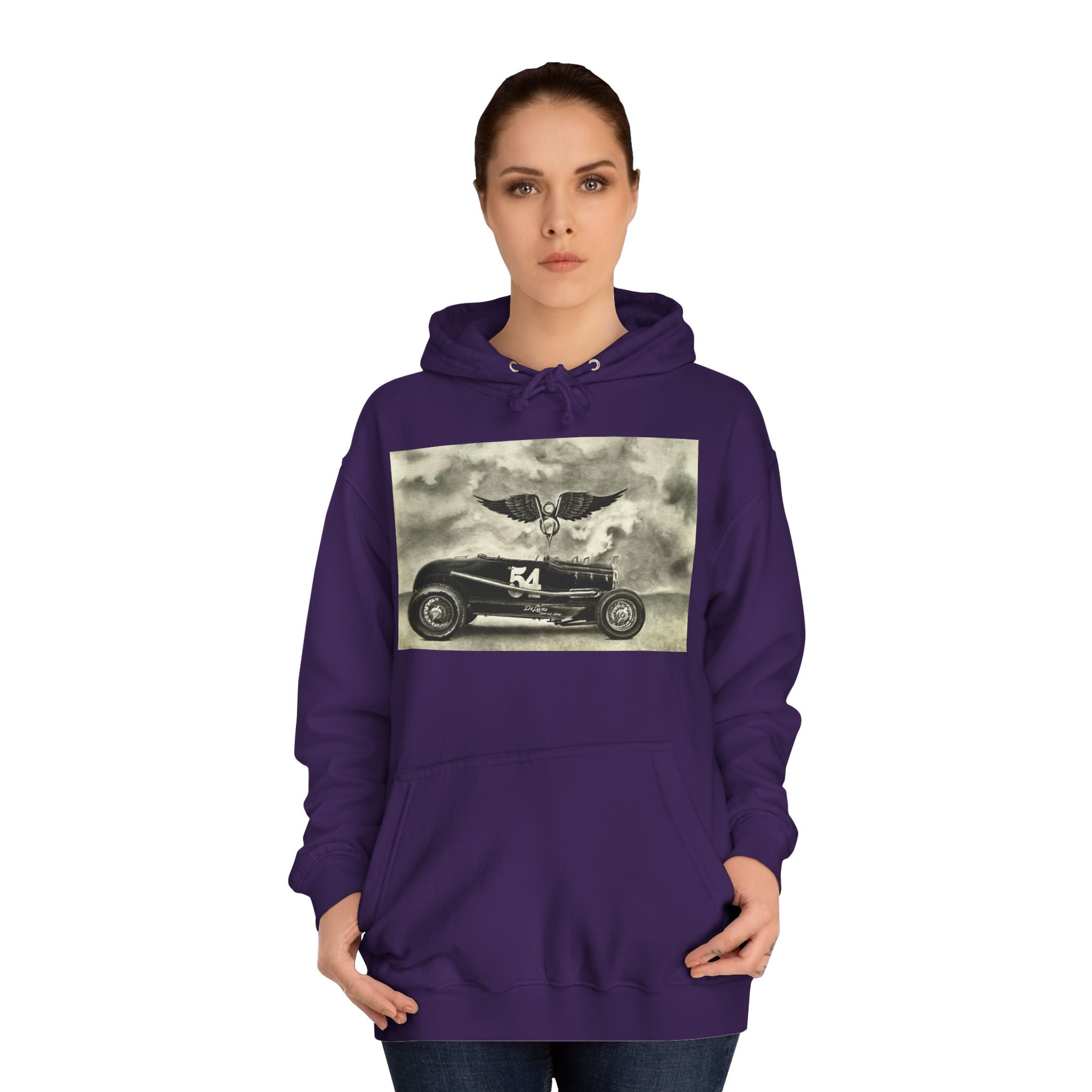 No. 54 Winged Hotrod Hoodie