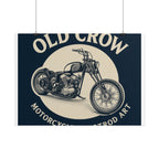 Old Crow Rolled Poster, Retro Wall Decor