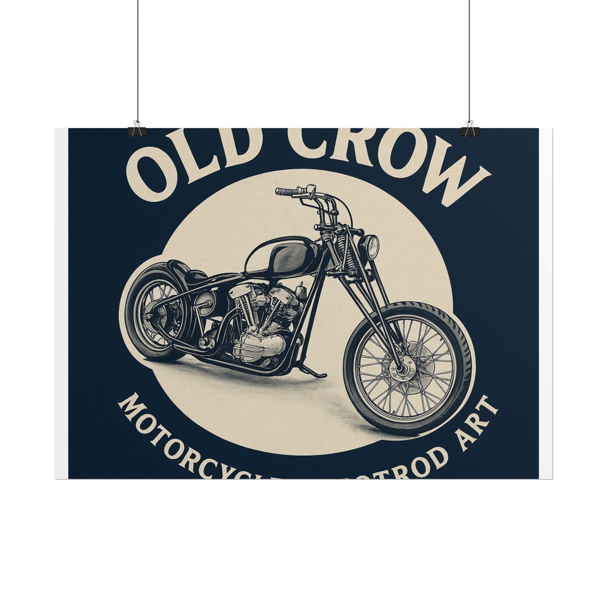 Old Crow Rolled Poster, Retro Wall Decor