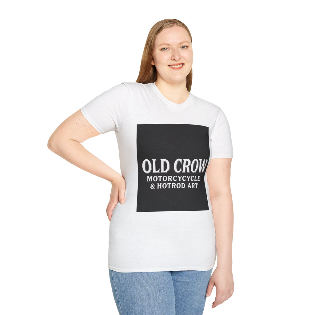 Old Crow Motorcycle & Hotrod Art  T-Shirt