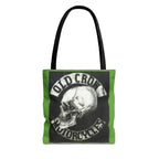 Old Crow Motorcycles Skull Emblem Tote Bag