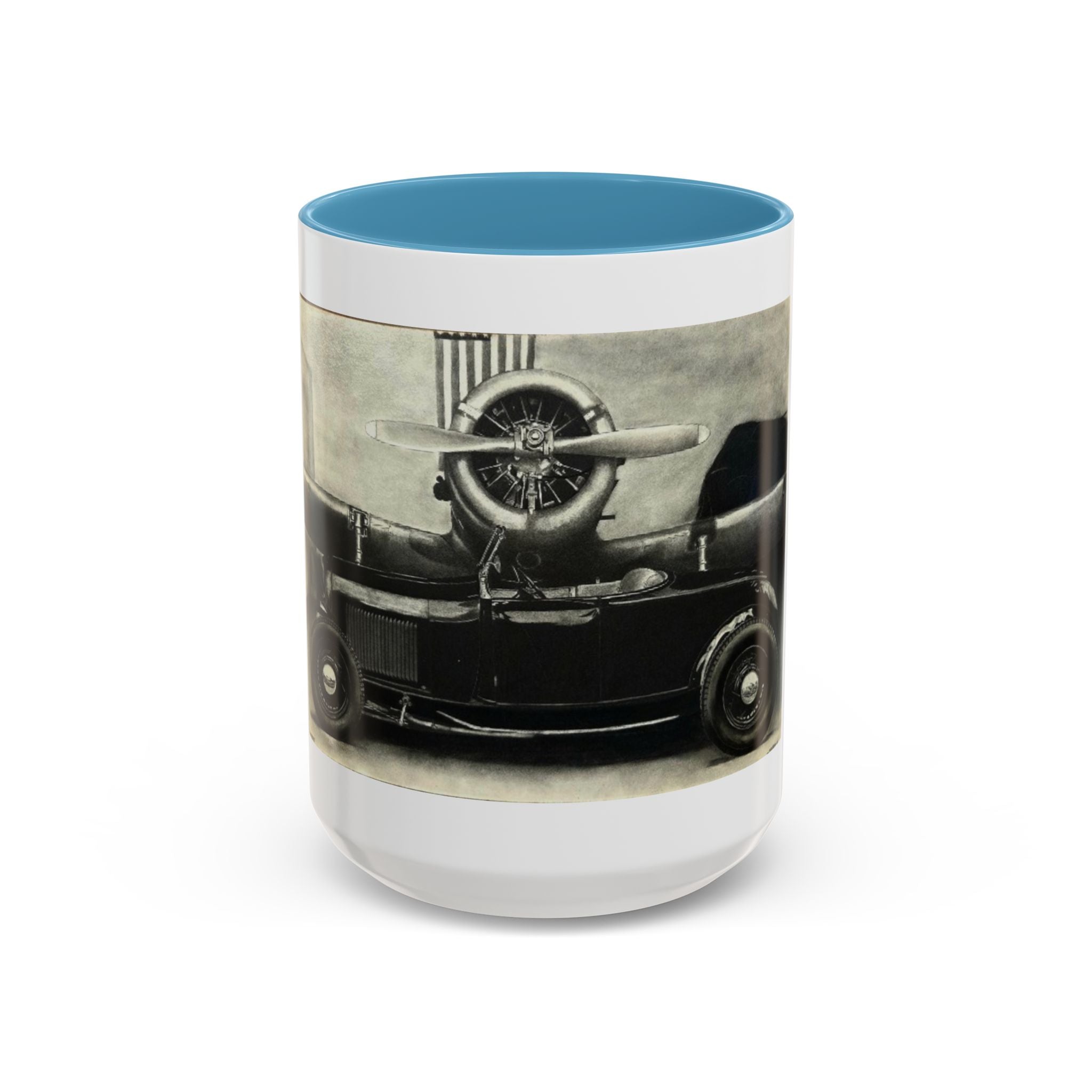 Vintage Airplane Accent Coffee Mug