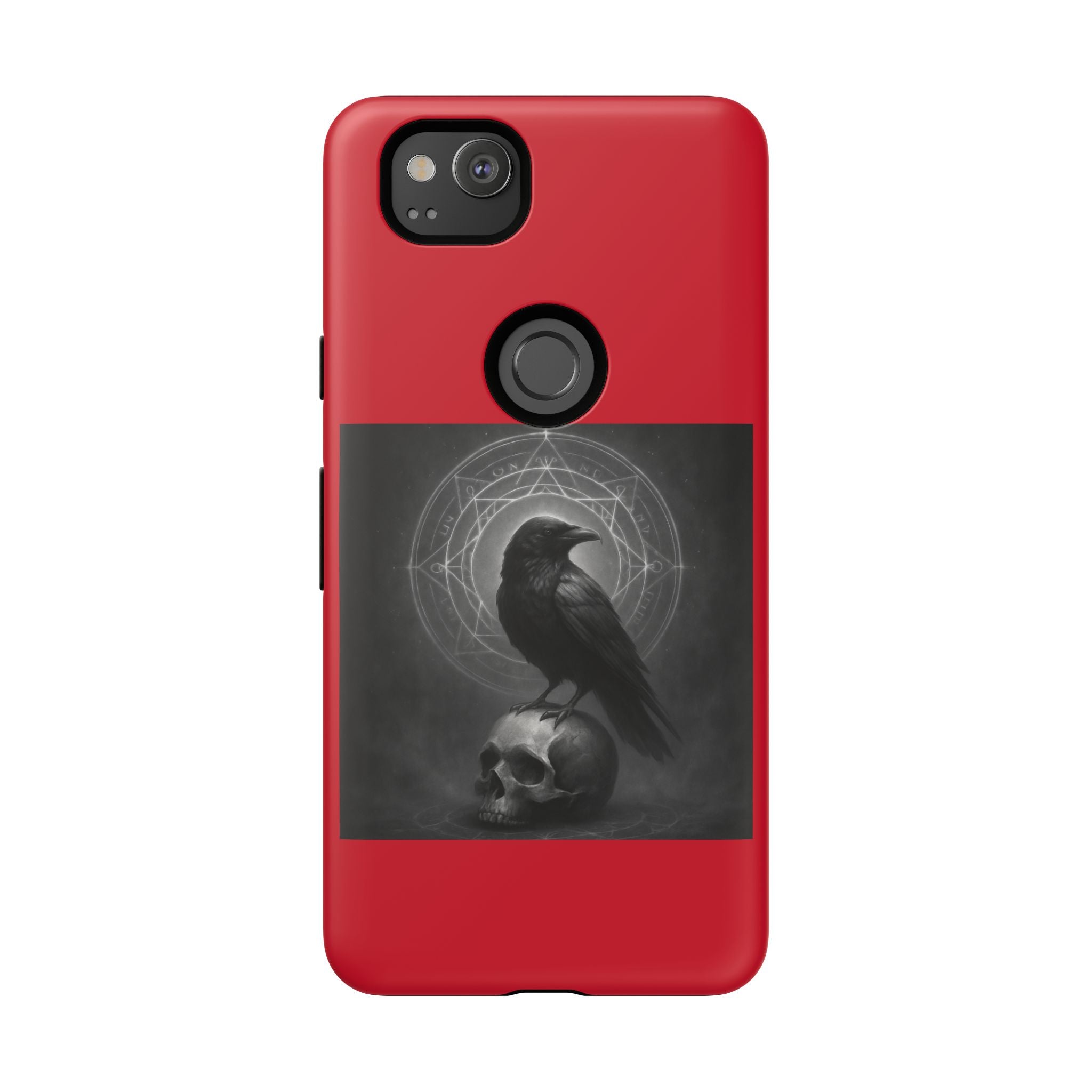 Occult Raven Sigil & Skull Art Cases