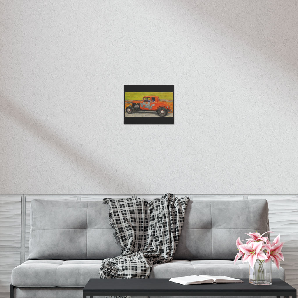 Old Crow Rust Runner Car Art Poster