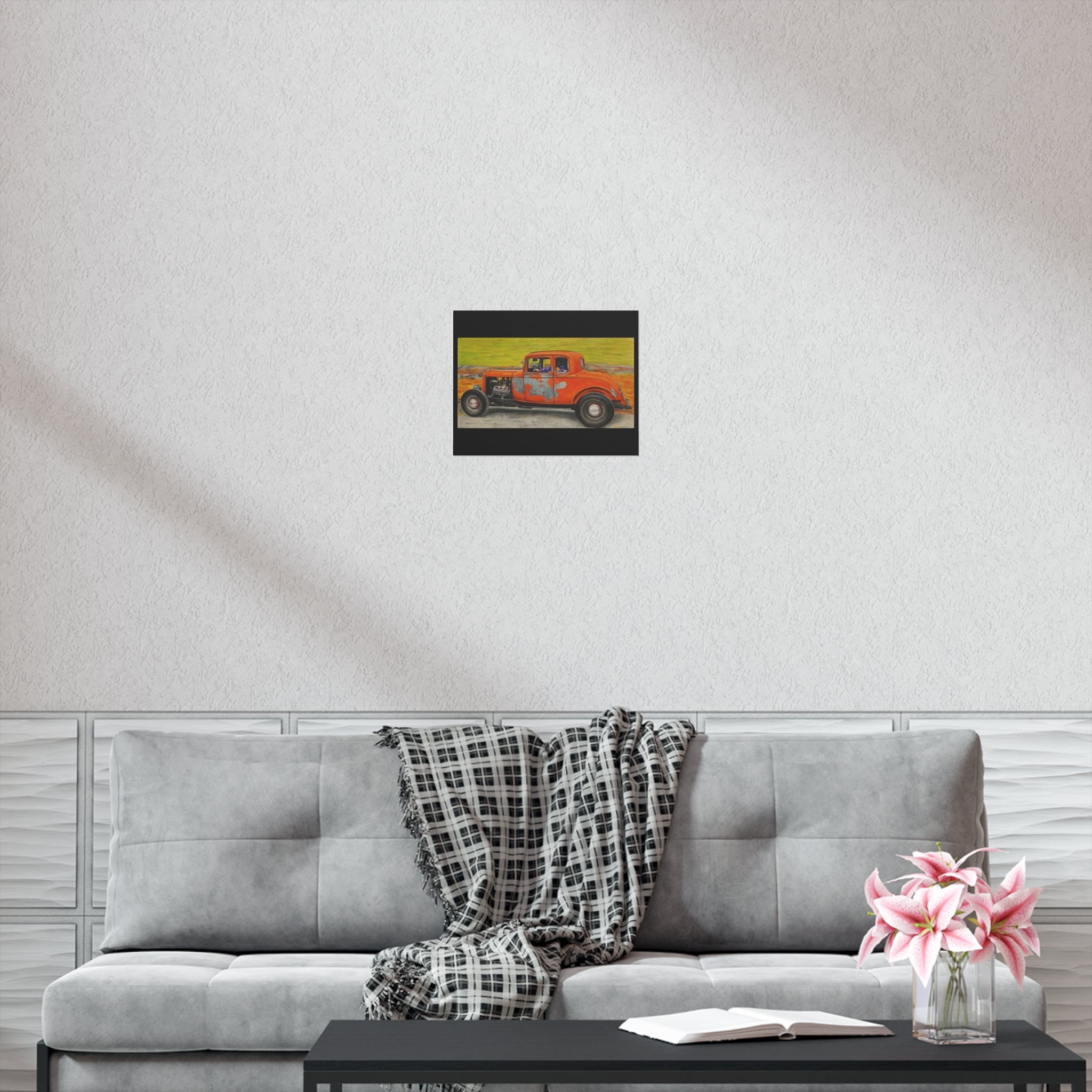 Old Crow Rust Runner Car Art Poster