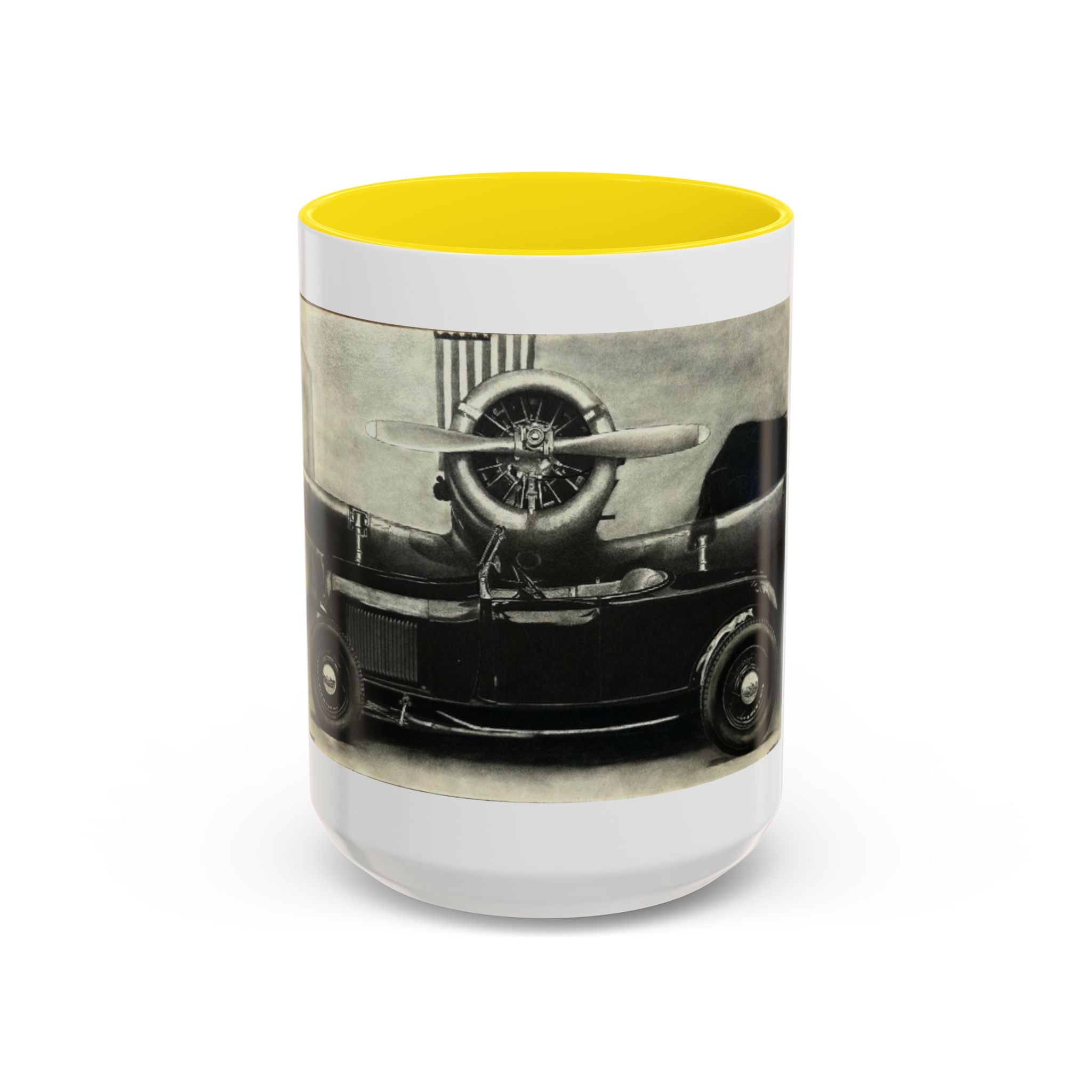 Vintage Airplane Accent Coffee Mug