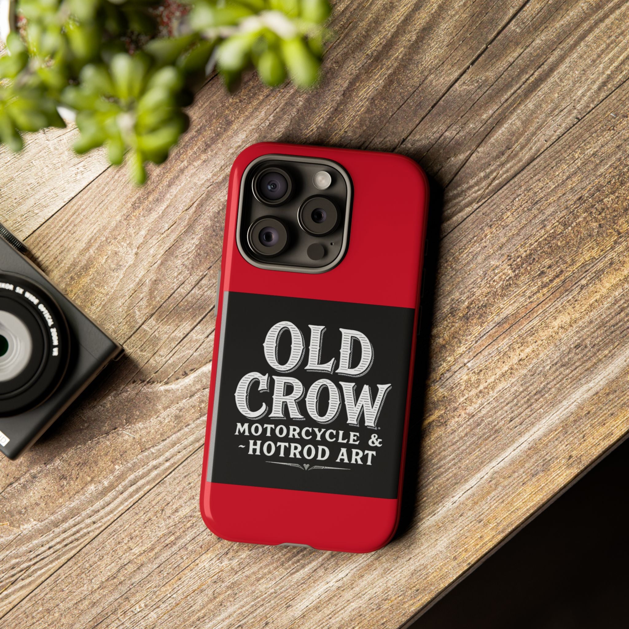 Classic Old Crow Garage Typography Cases